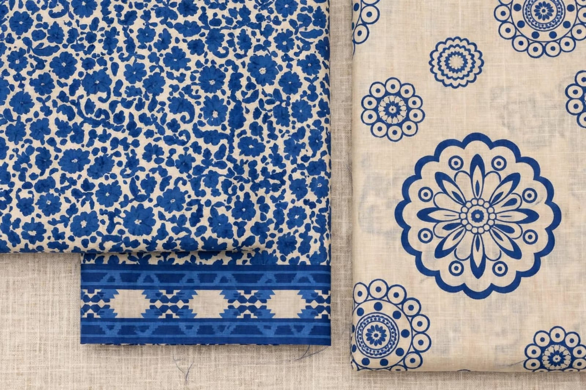 Blue Heritage Printed Suit