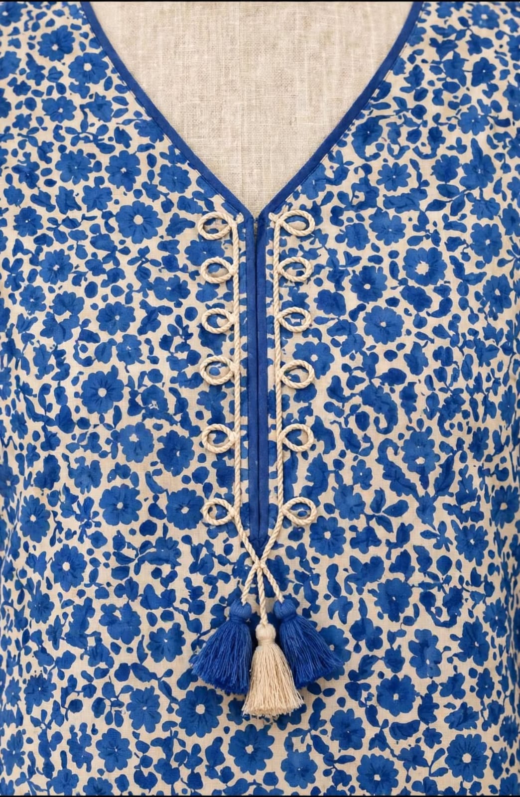 Blue Heritage Printed Suit
