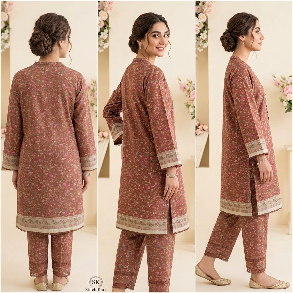 Rust Floral Elegance