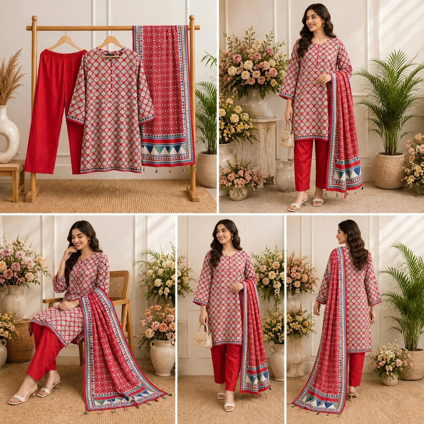 Laal Noor Signature Lawn Set